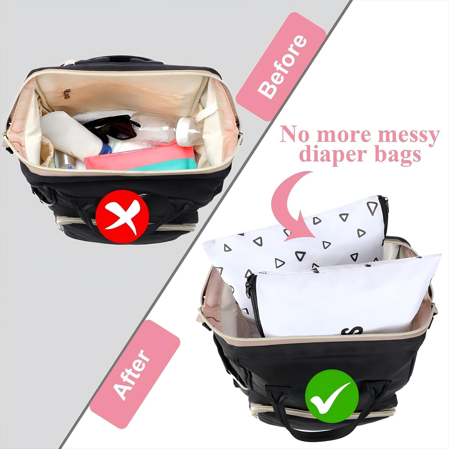 8 Packs Hospital Bags for Labor and Delivery Diaper Bag Organizing Pouches Travel Maternity Bag 8 Sorts Hospital Bag Essentials for Baby, Expecting Moms and New Mothers Mommy, 10.63 x 9.25 Inches